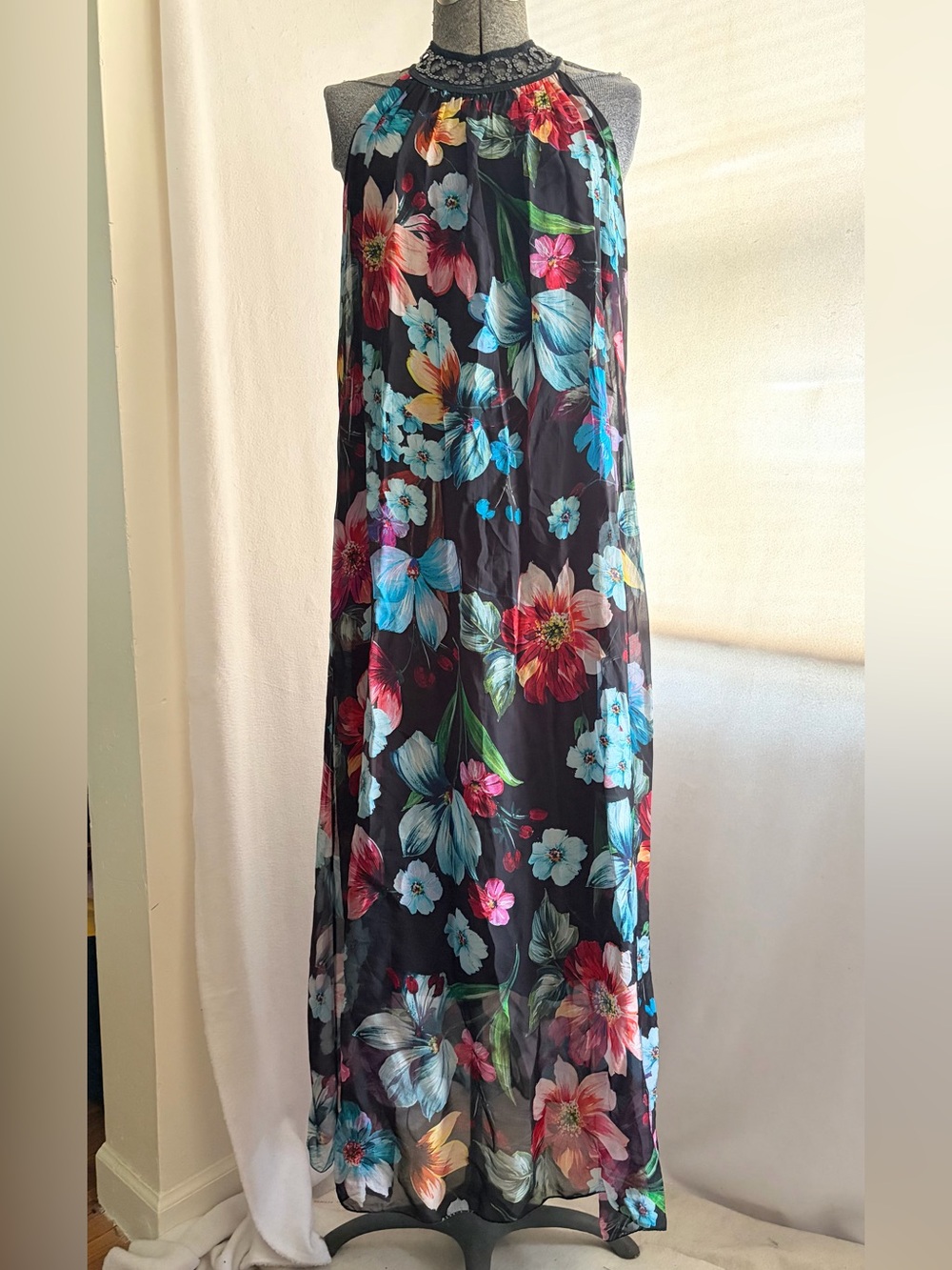 NT by Amati silk blend floral maxi dress